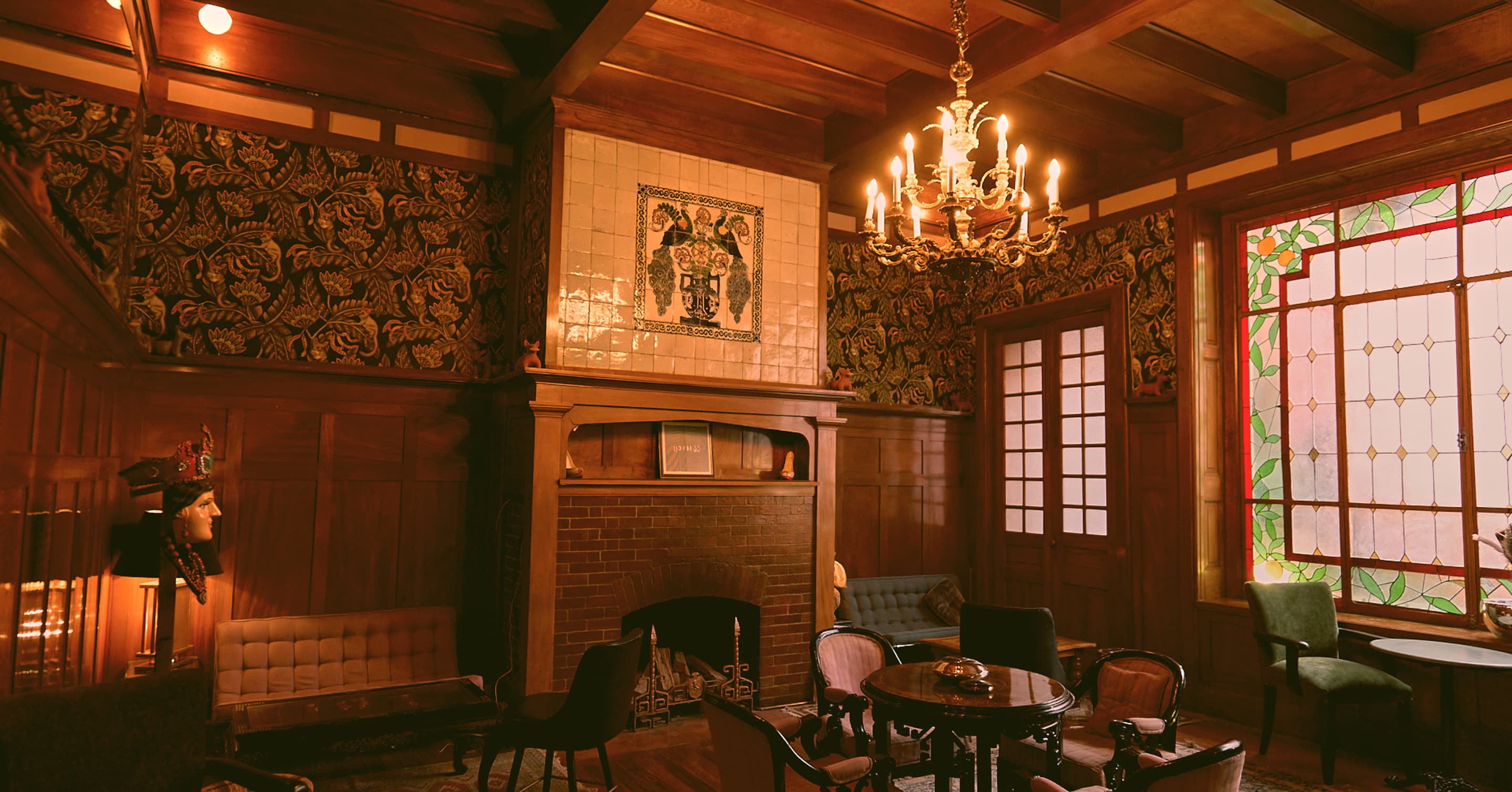 Main salon at Casa Margarita